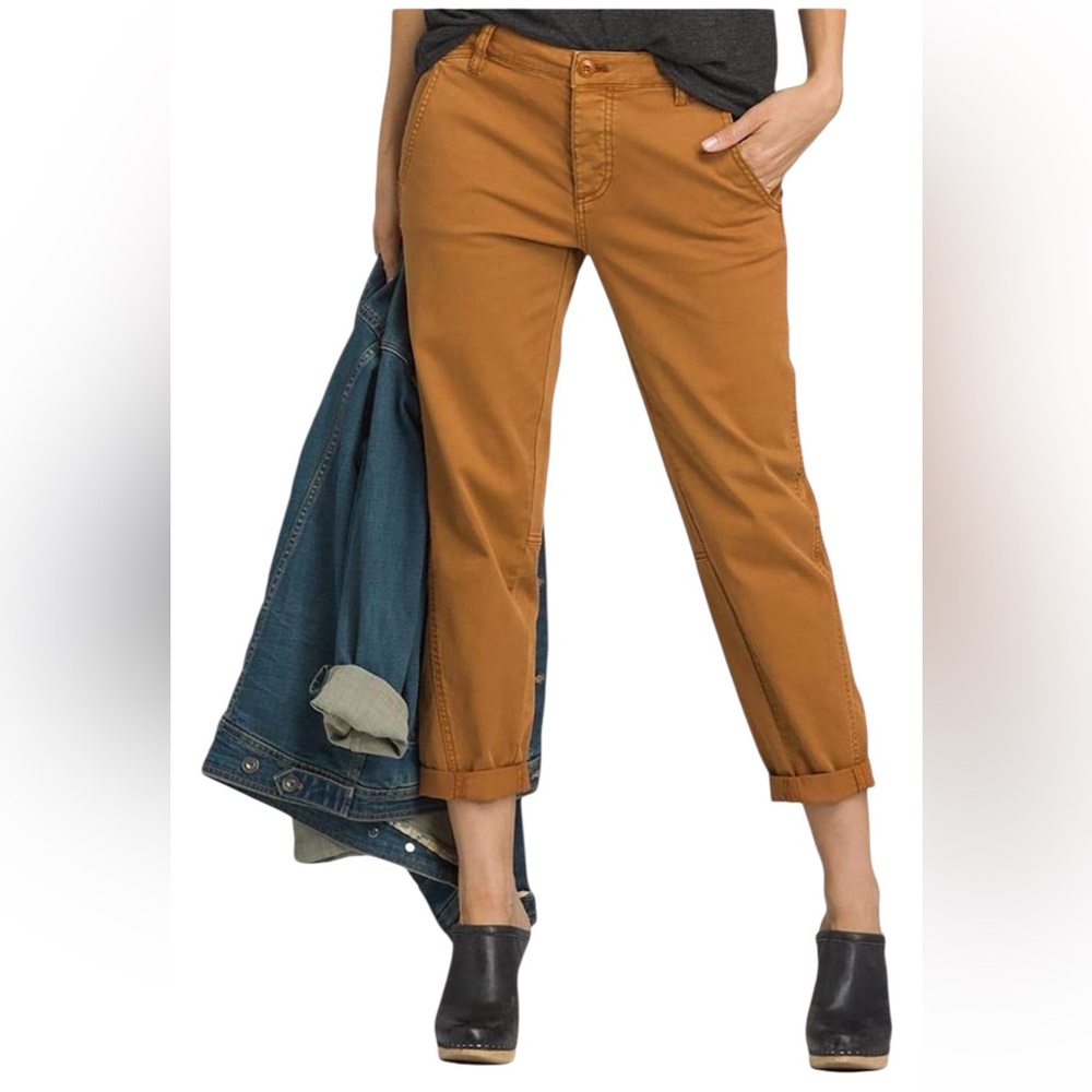 NWT Prana‎ Women’s Janessa Cropped Pants Organic Cotton Mid Rise Stretch Twill